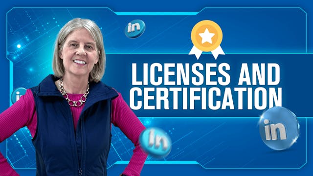Licenses and Certification