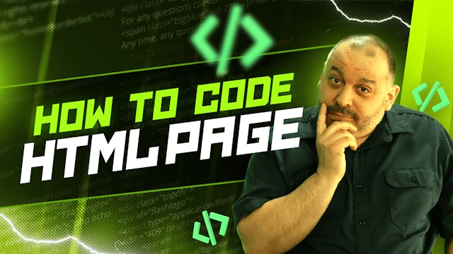 How to Code an HTML Page