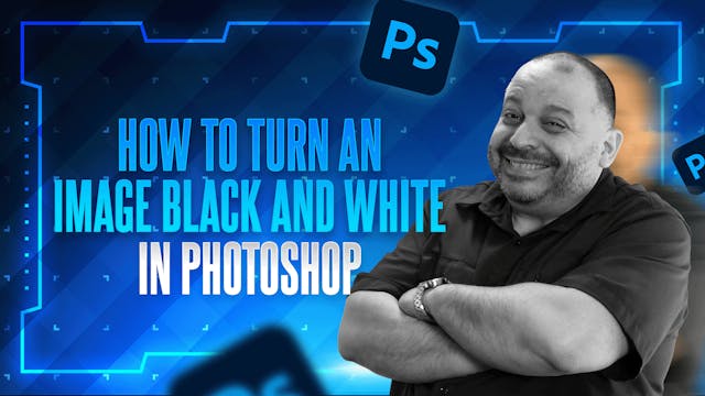 How to turn an image black and white in Photoshop