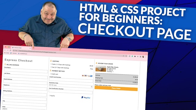 HTML and CSS Project for Beginners: Attractive Check-Out Page