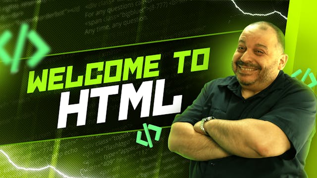Welcome to HTML