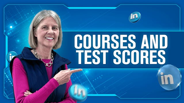 Courses and Test Scores