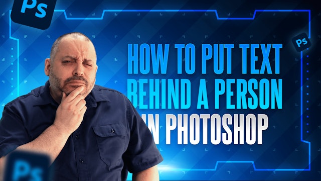 How to Put Text Behind a Person in Photoshop