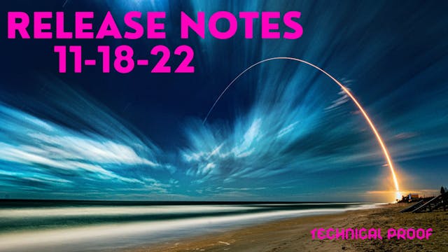 Release Notes Late November