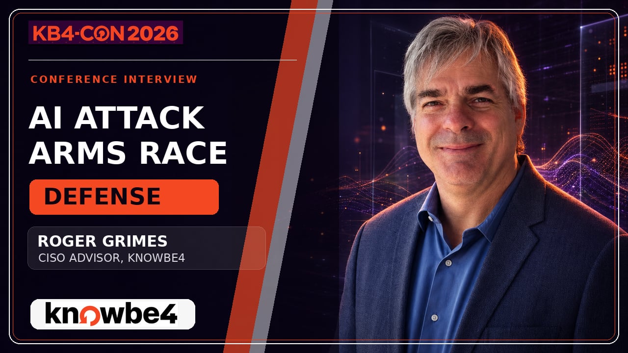 Roger Grimes on AI Attacks, Deepfakes and Workforce Trust | KB4-CON 2026
