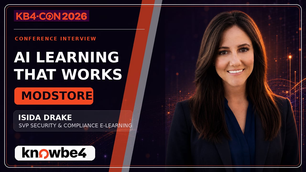 Isida Drake on AI Learning, KnowBe4 Studios and Compliance Training | KB4-CON 2026