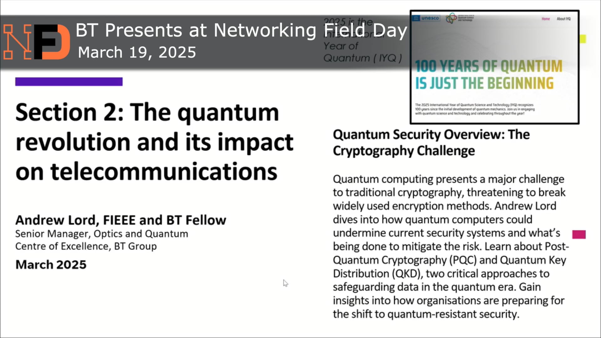 Quantum Security Overview: The Cryptography Challenge