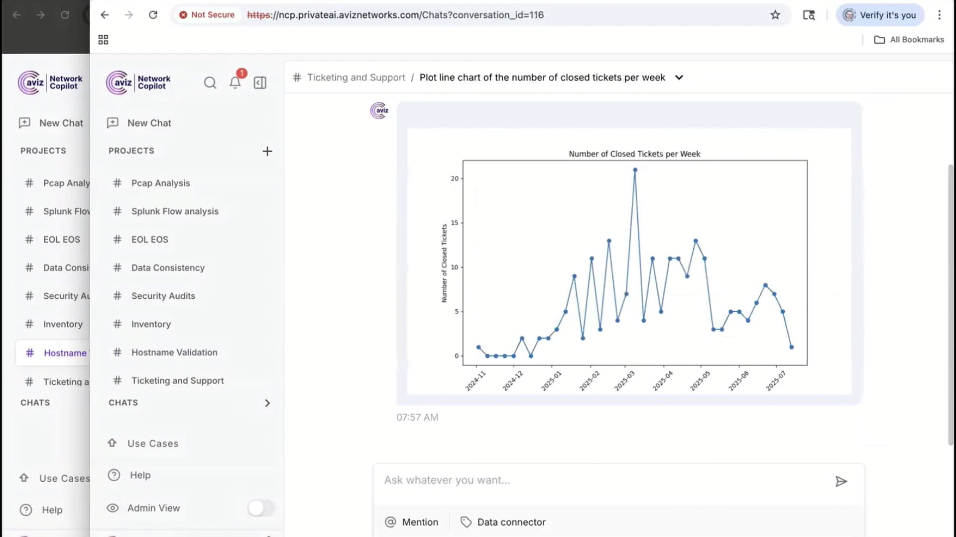 Aviz Networks Network Copilot Demo