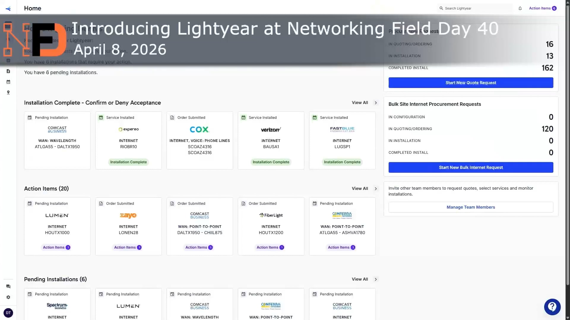 Lightyear Demo of Procurement, Network Inventory Manager, and Telecom Expense Management (TEM)
