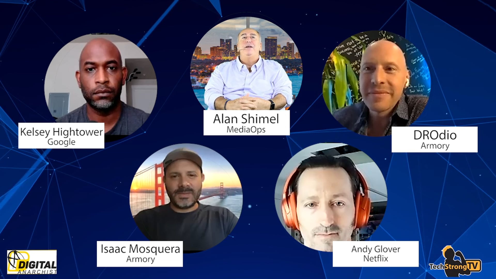 Kelsey Hightower, Andy Glover, Isaac Mosquera and DROdio - TechStrong TV