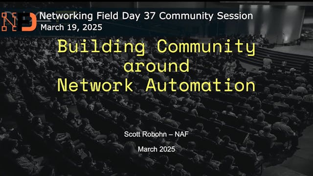Building a Community Around Network A...