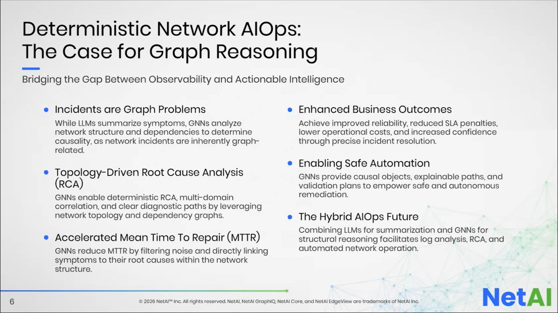 NetAI Deterministic Root Cause for Autonomous Network Operations