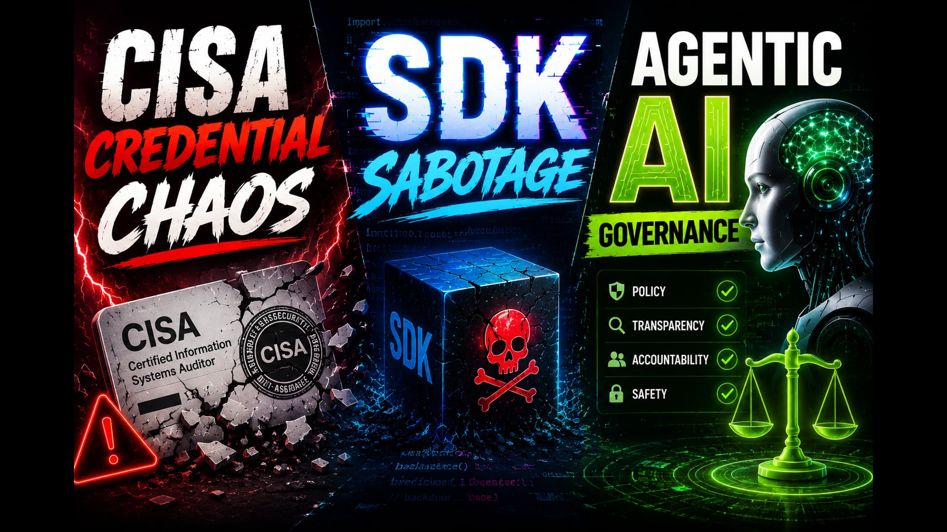 CISA Credential Chaos. SDK Sabotage and Agentic AI Governance