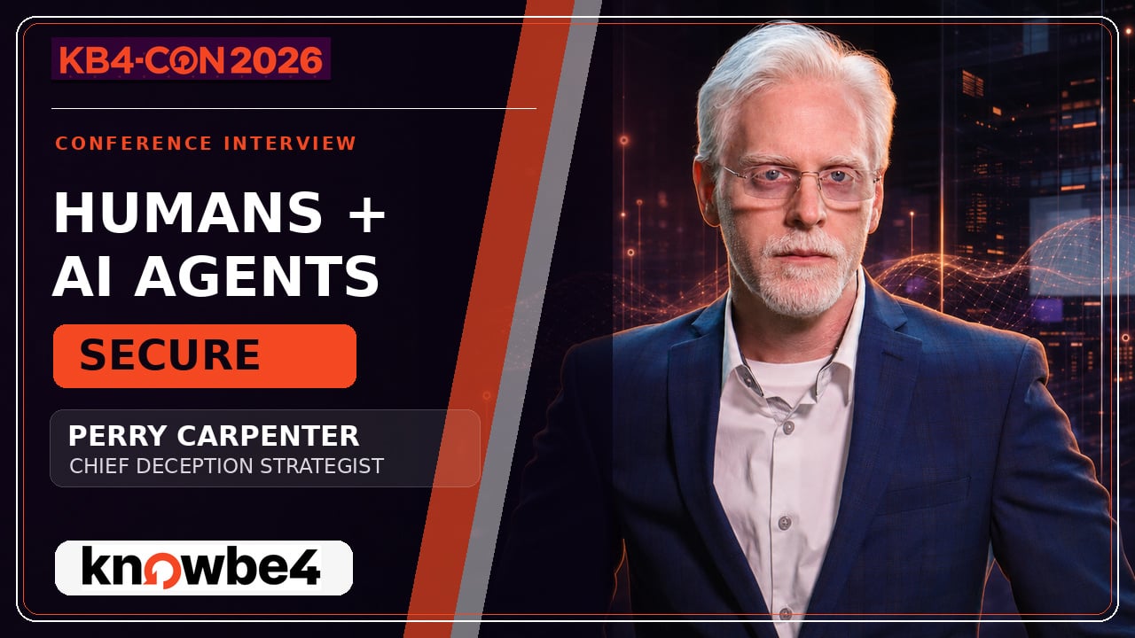 Perry Carpenter on Deepfakes, Digital Identity and AI Agent Security | KB4-CON 2026