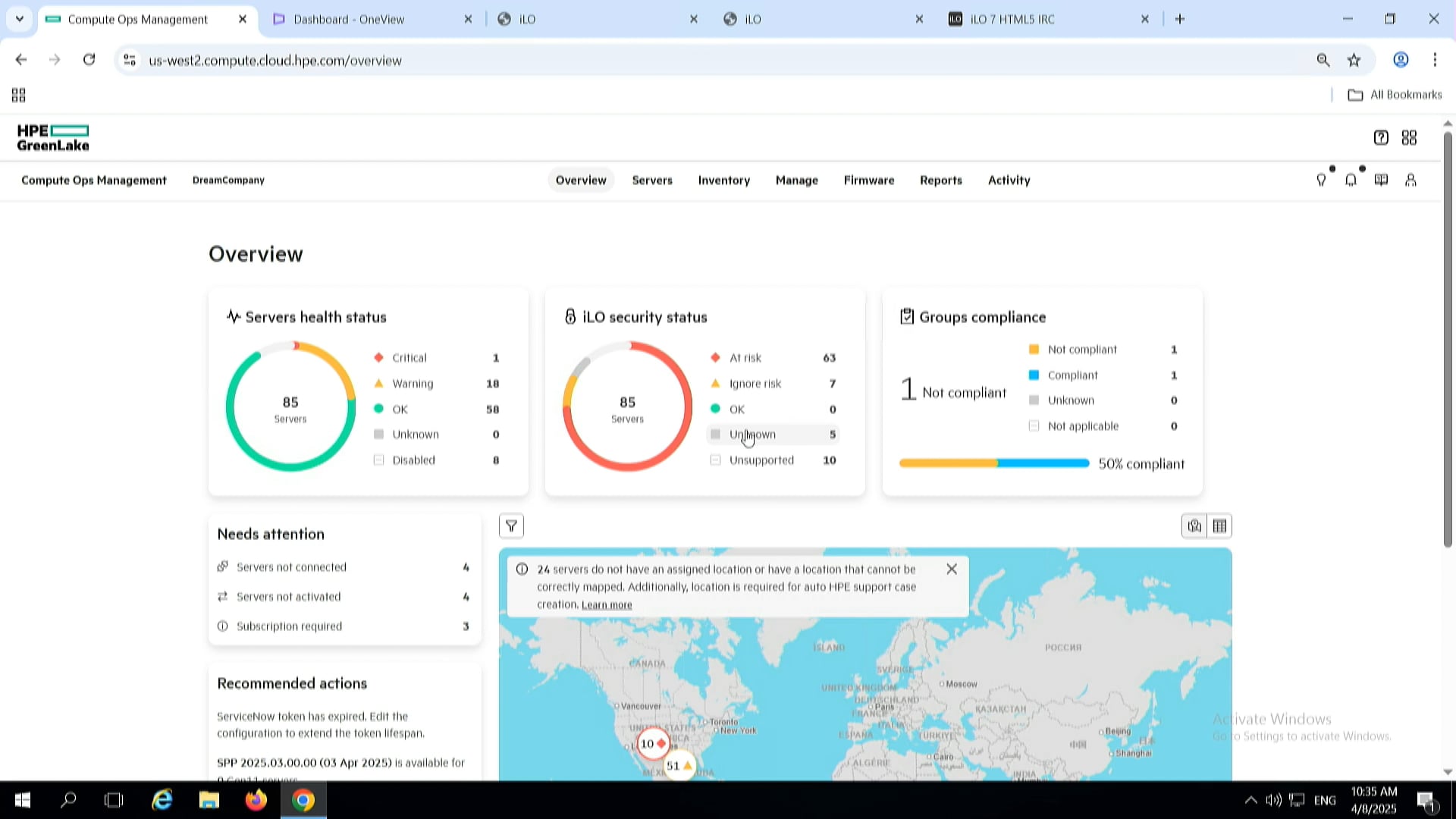 HPE Server Management with Compute Ops Management and iLO
