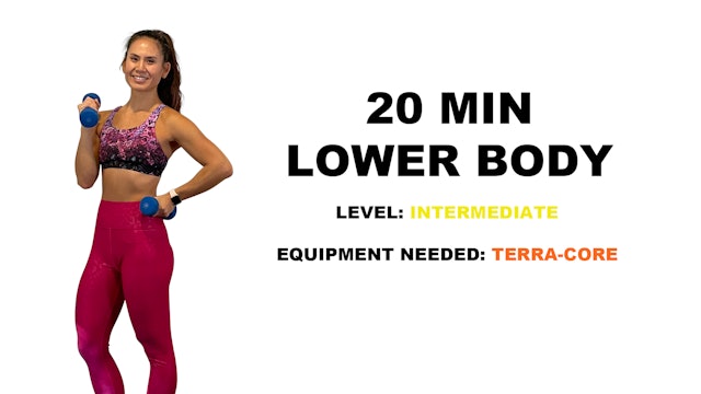 Intermediate Lower Body Workout (20min)