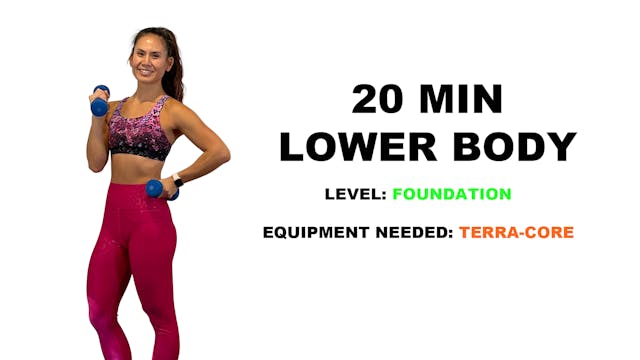 Foundation Lower Body Workout (20min) 