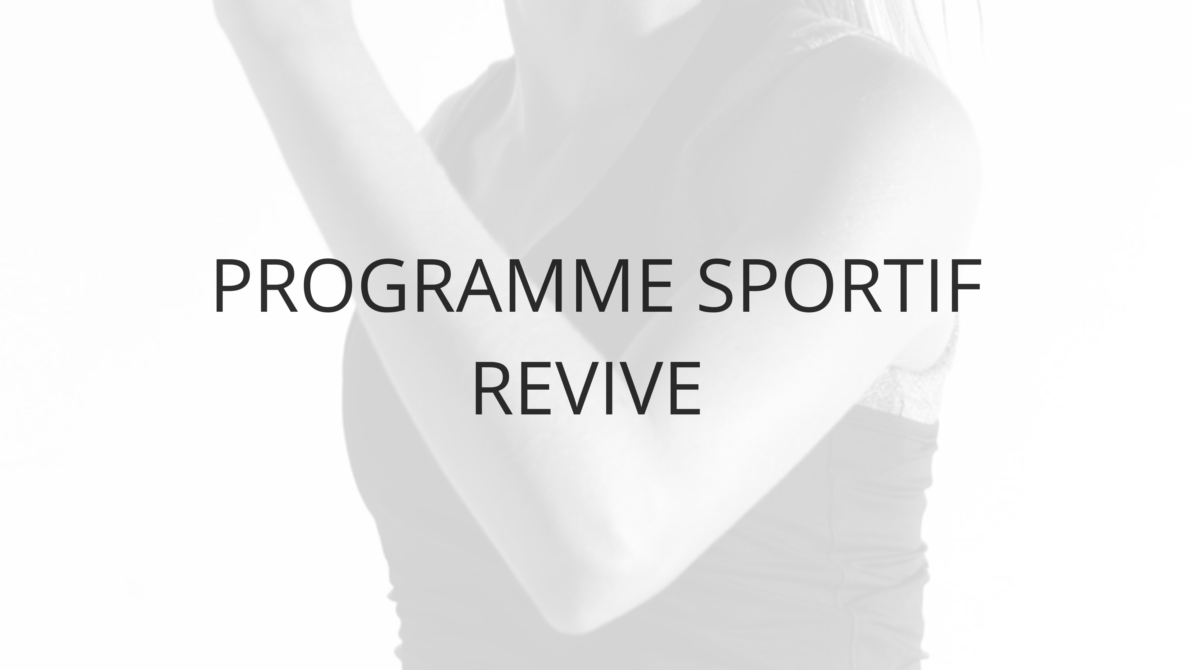 PROGRAMME SPORTIF REVIVE