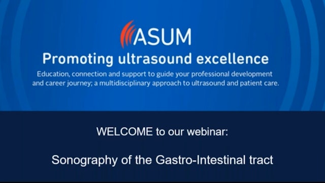 Sonography of the gastro-intestinal tract