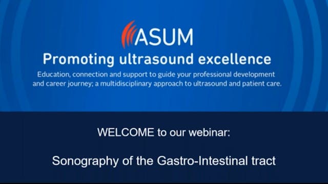 Sonography of the gastro-intestinal t...