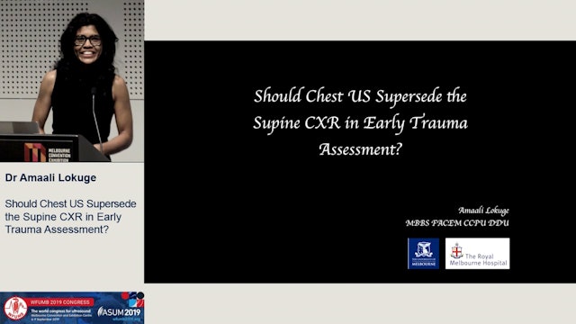 Should chest US supersede the supine CXR in trauma?
