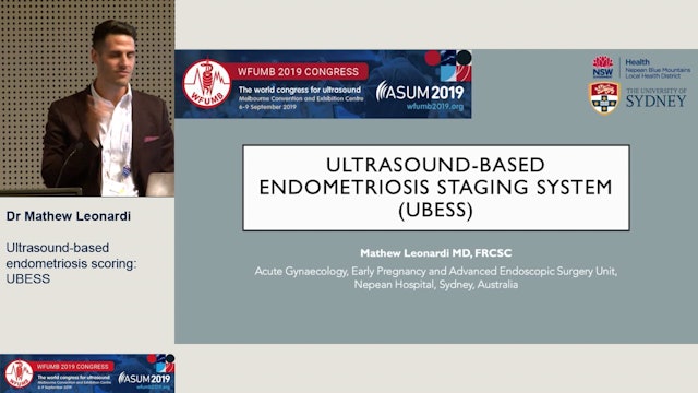 Ultrasound-based endometriosis scoring: UBESS