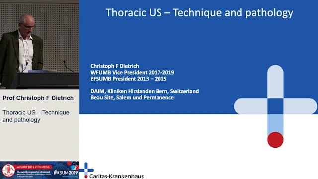 Thoracic US √± Technique and pathology