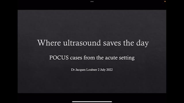 Where Ultrasound Saves the Day