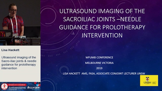 Imaging of the sacroiliac joints & needle guidance for prolotherapy