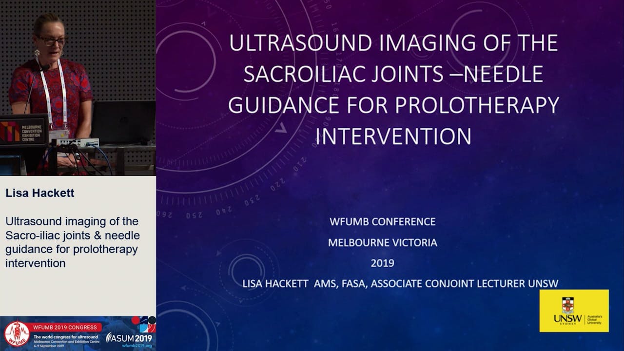Imaging of the sacroiliac joints & needle guidance for prolotherapy ASUMDrive