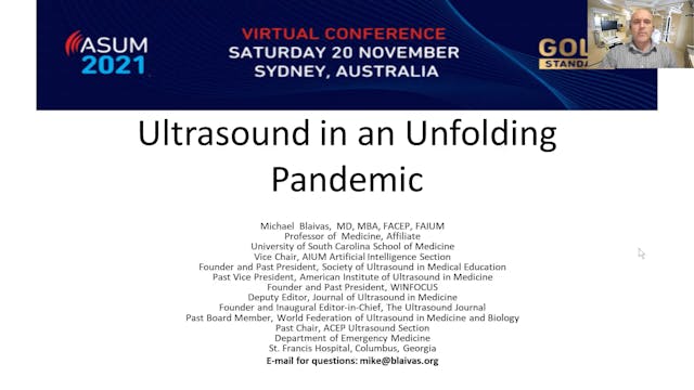 Ultrasound in an Unfolding Pandemic