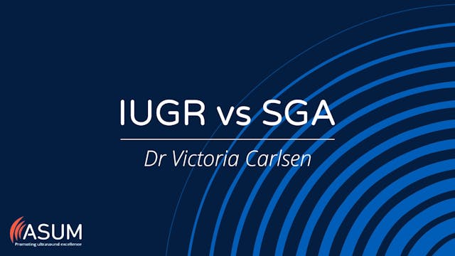 IUGR vs SGA