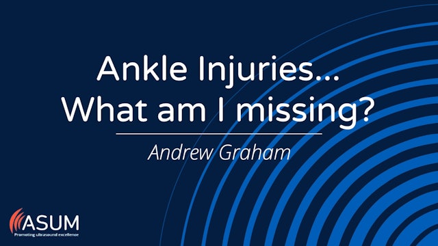 Ankle Injuries...What am I missing