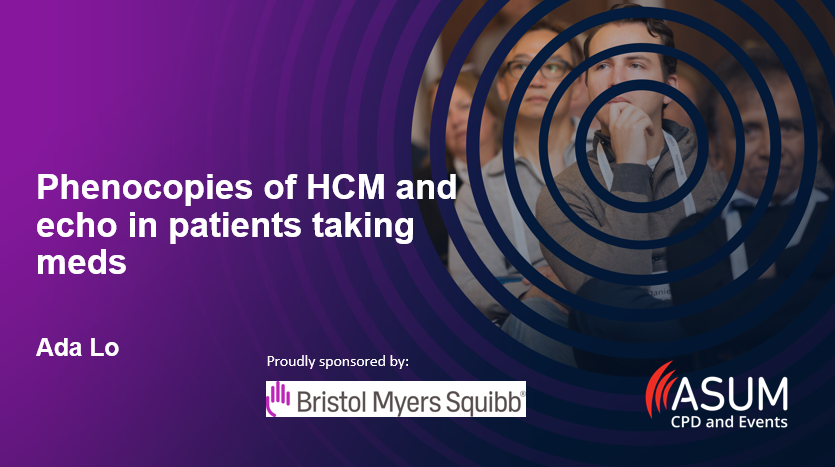 Phenocopies of HCM and echocardiography in patients taking medication (1)