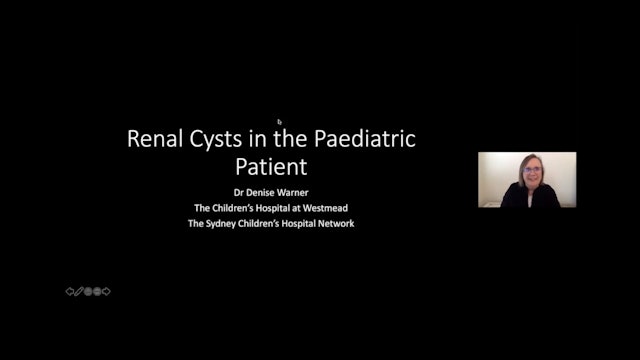 Renal cysts in the paediatric patient