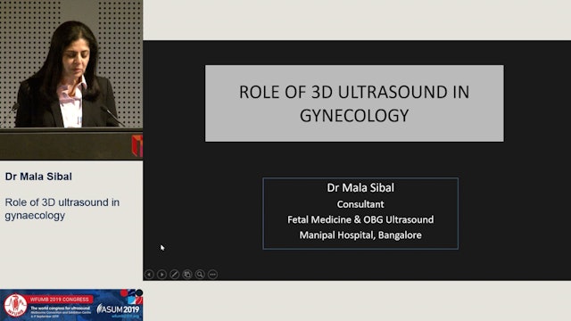 Role of 3D ultrasound in gynaecology