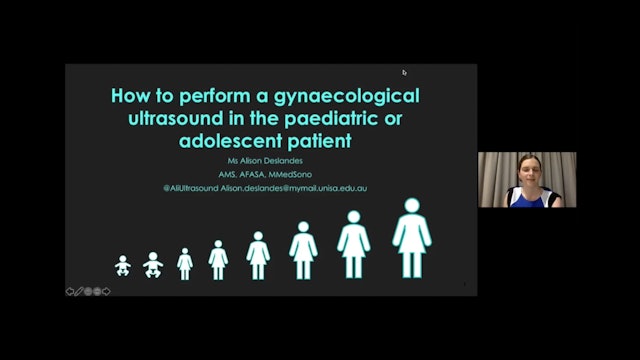 How to perform a gynaecological ultrasound in paediatric or adolescent patient