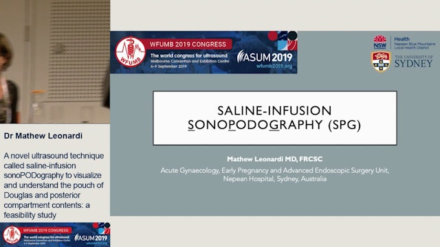 A novel ultrasound technique called saline-infusion sonoPODography