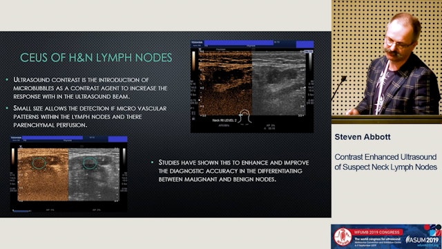 Contrast enhanced ultrasound in head and neck lymph nodes