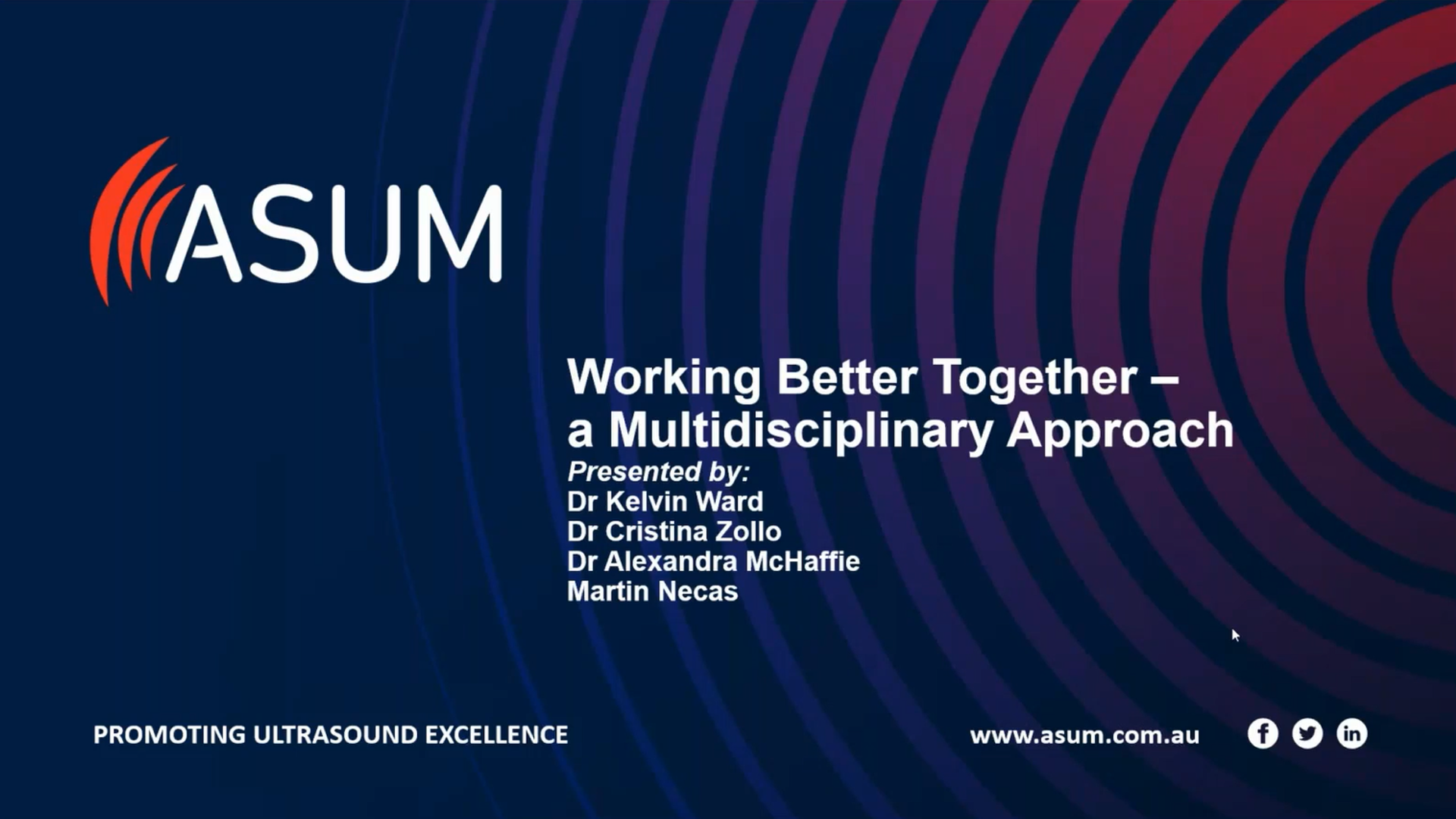 Working Better Together - a Multidisciplinary Approach