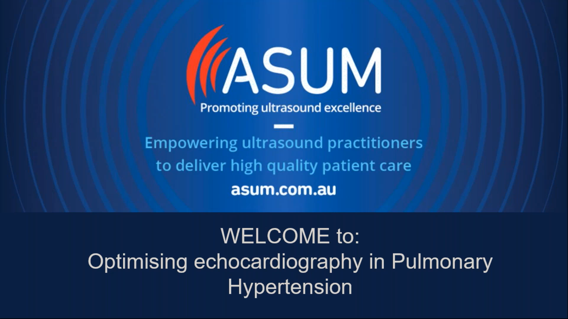 Optimising echocardiography in Pulmonary Hypertension 