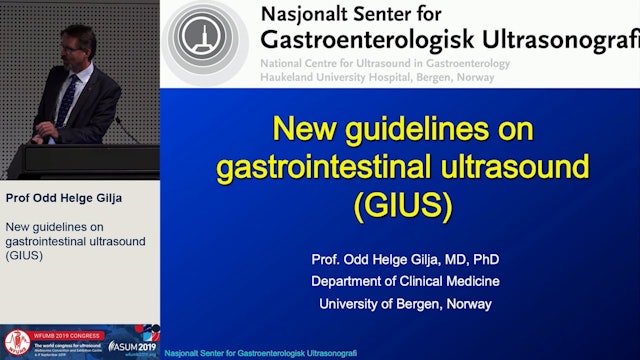 New guidelines on gastrointestinal ultrasound (GIUS)