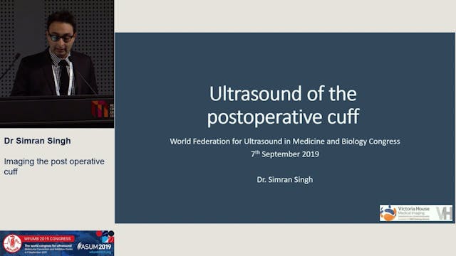 Imaging the post operative cuff