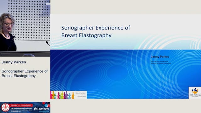 Sonographer experience of breast elas...