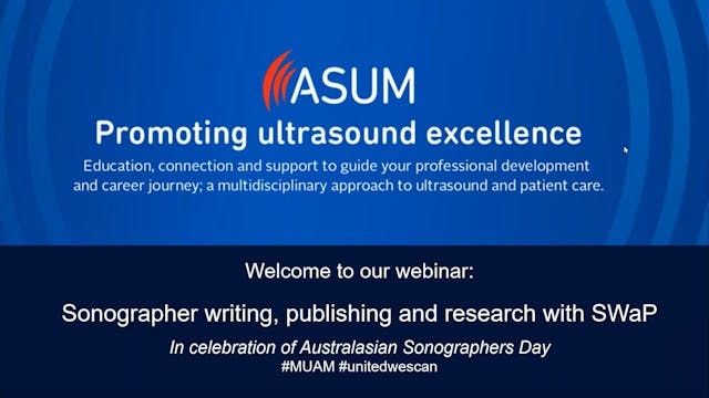 Sonographer writing, publishing and r...