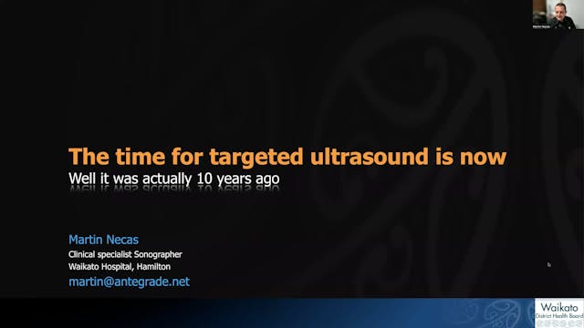 The Time for Targeted Ultrasound in Now