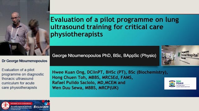 Diagnostic thoracic ultrasound curric...