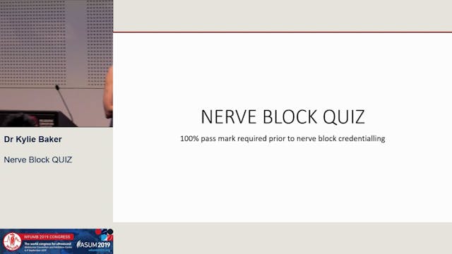 Nerve Block Quiz