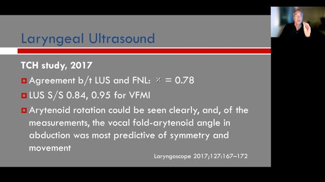 Laryngeal ultrasound