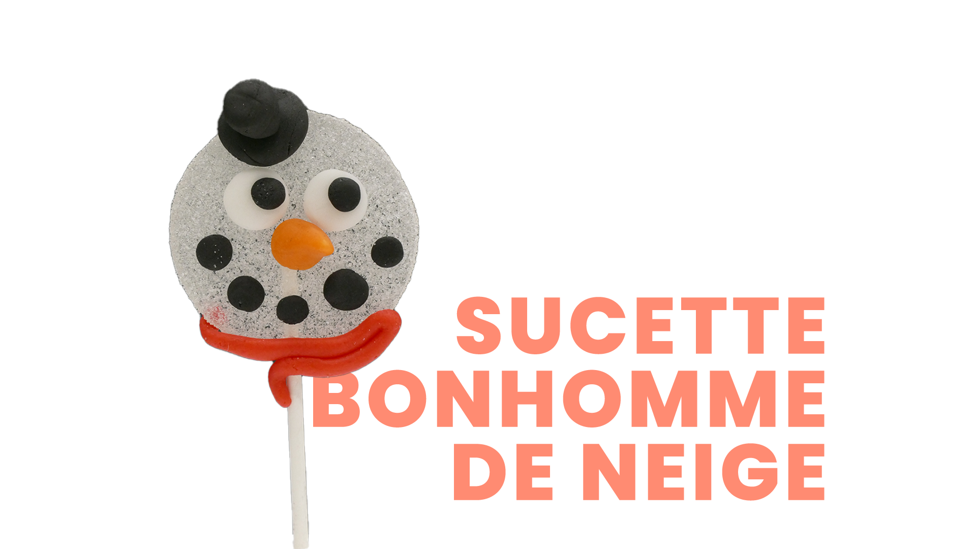 Sucette bonhomme de neige